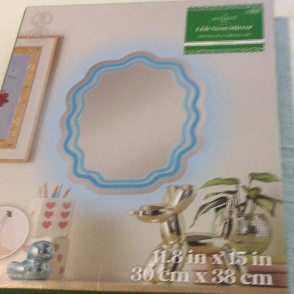 Blue and Silver Decorative Mirror